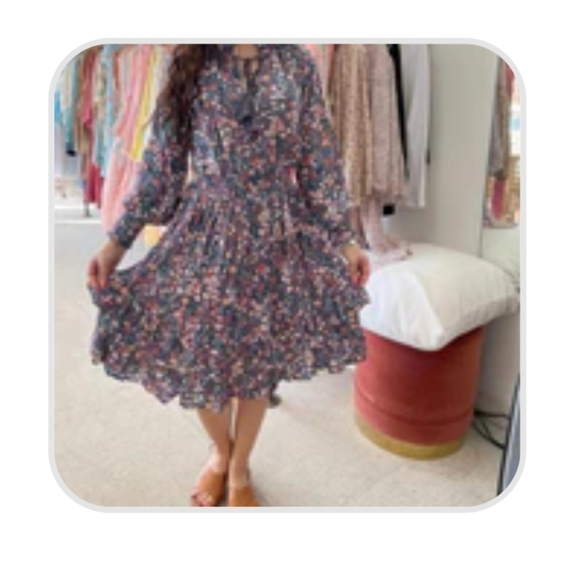 Yakira Bella floral purple Ditsy dress - Picture 4 of 4